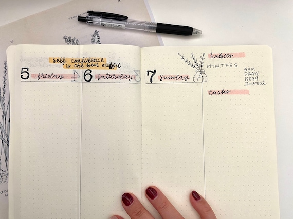 Vintage Self Love Monthly Journal Kit Aestetic and Motivational Quote Bullet Journal Sticker Kit , bullet journal kit - Vimarsana News