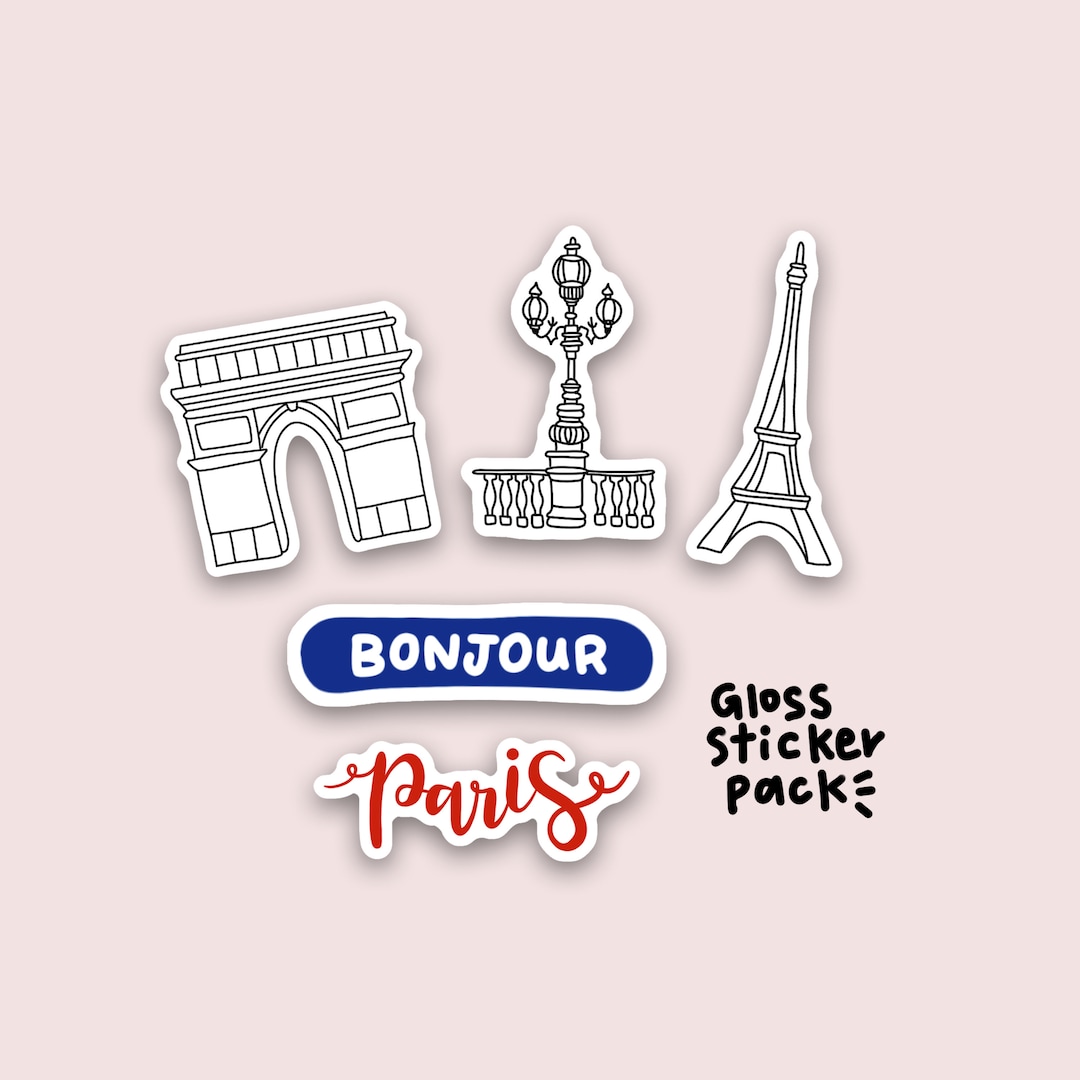 Paris Sticker Set Aesthetic Paris Sticker Set, Travel Lover Gift - Etsy