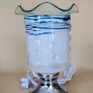Droplets touch fragrance oil lamp, Wax Warmer, Oil Burner, Elegant Aroma Lamp, Modern Scented Lamp, Luxury Lamp, Home Decor, Table Decor