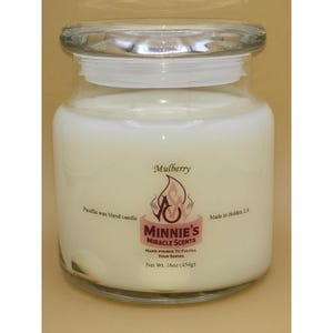 Mulberry Candle 16 oz, Aromatherapy Scented Candles, Paraffin Wax Blend Candle, Strawberry Candle, Sweet Candle, Cherry Candle