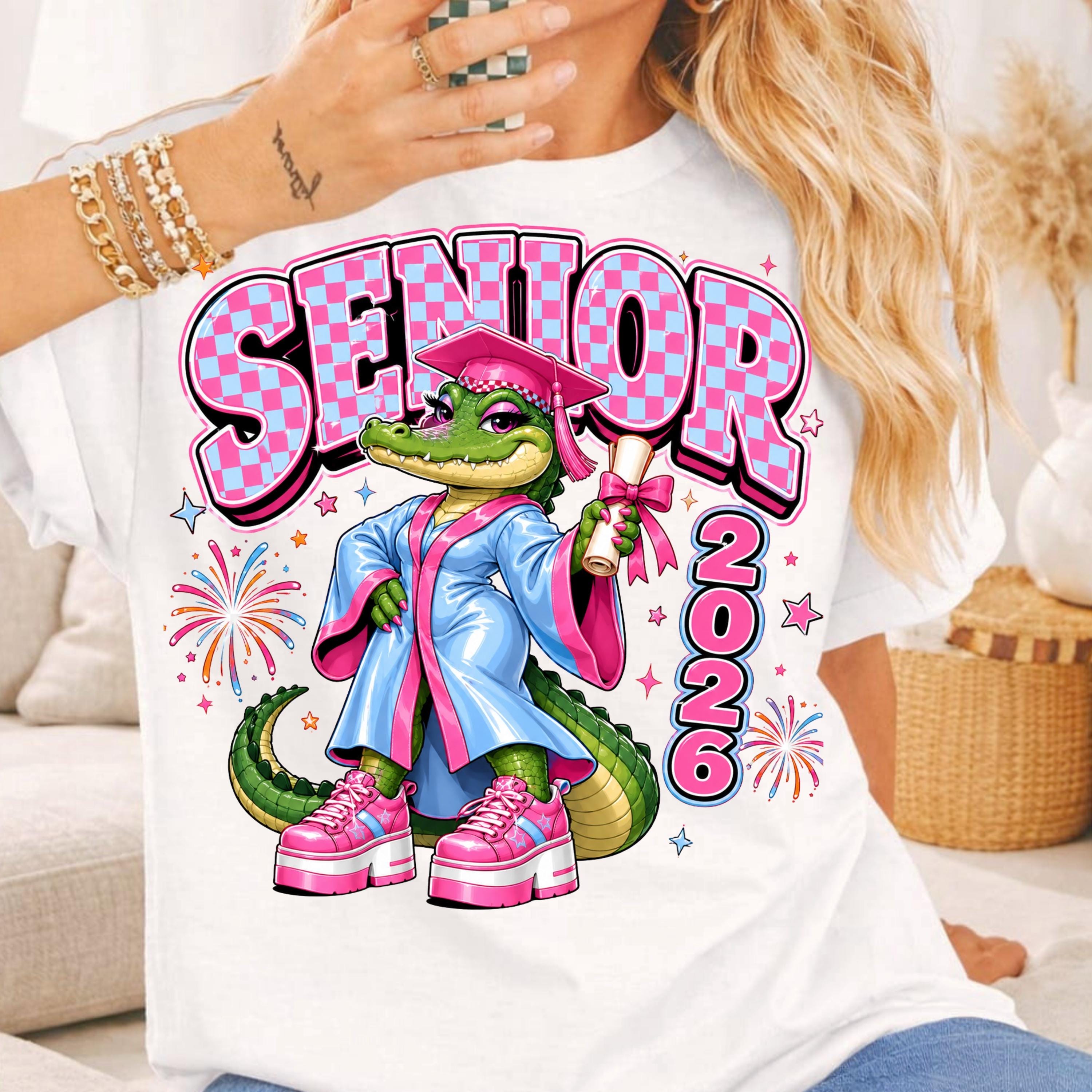 Senior 2026 PNG; Graduation Gator Coquette Class of Sublimation Design ...