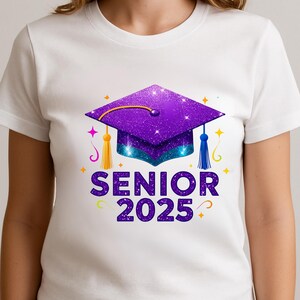 PNG Senior 2025: Diseño de camiseta de graduación (descarga digital)