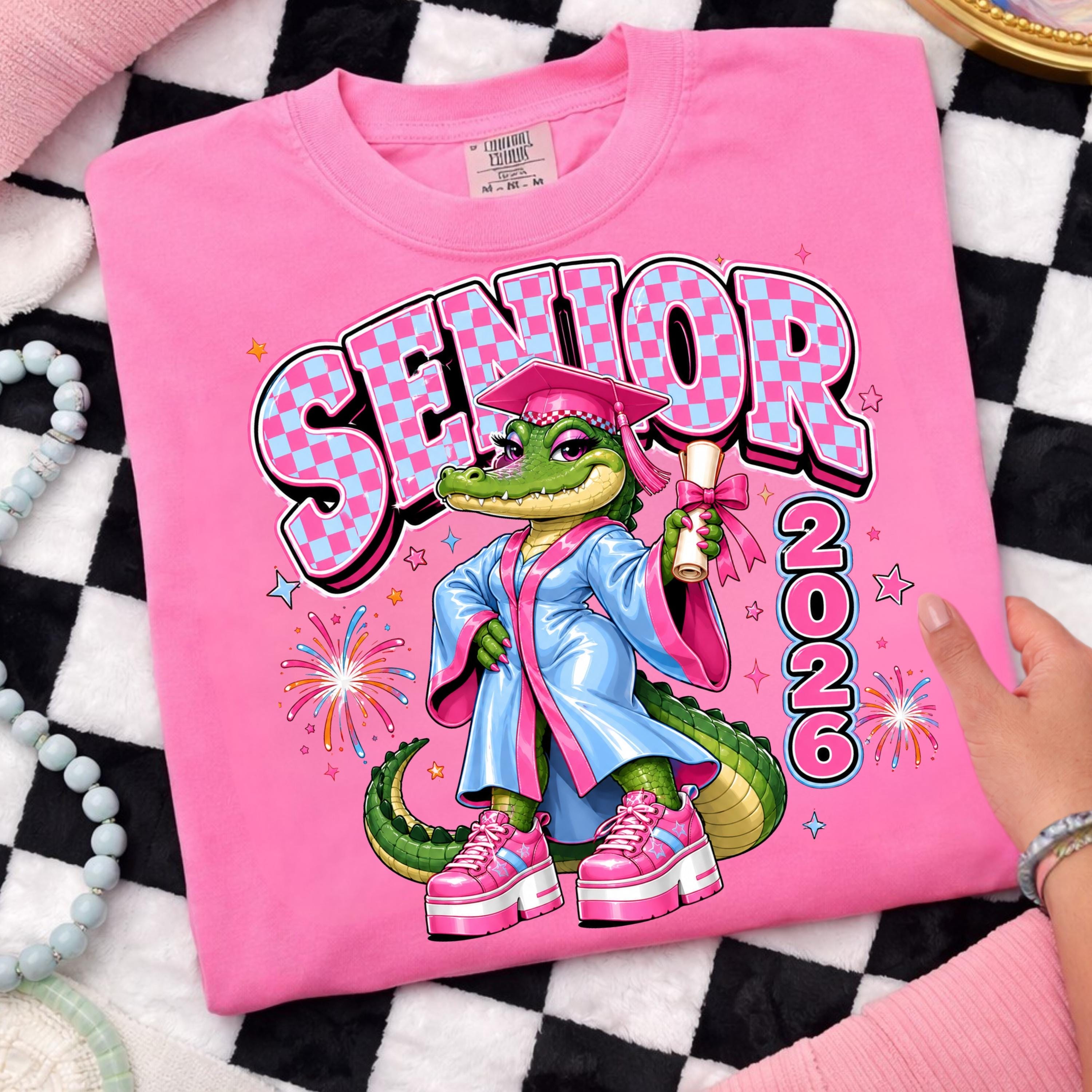 Senior 2026 PNG; Graduation Gator Coquette Class of Sublimation Design ...