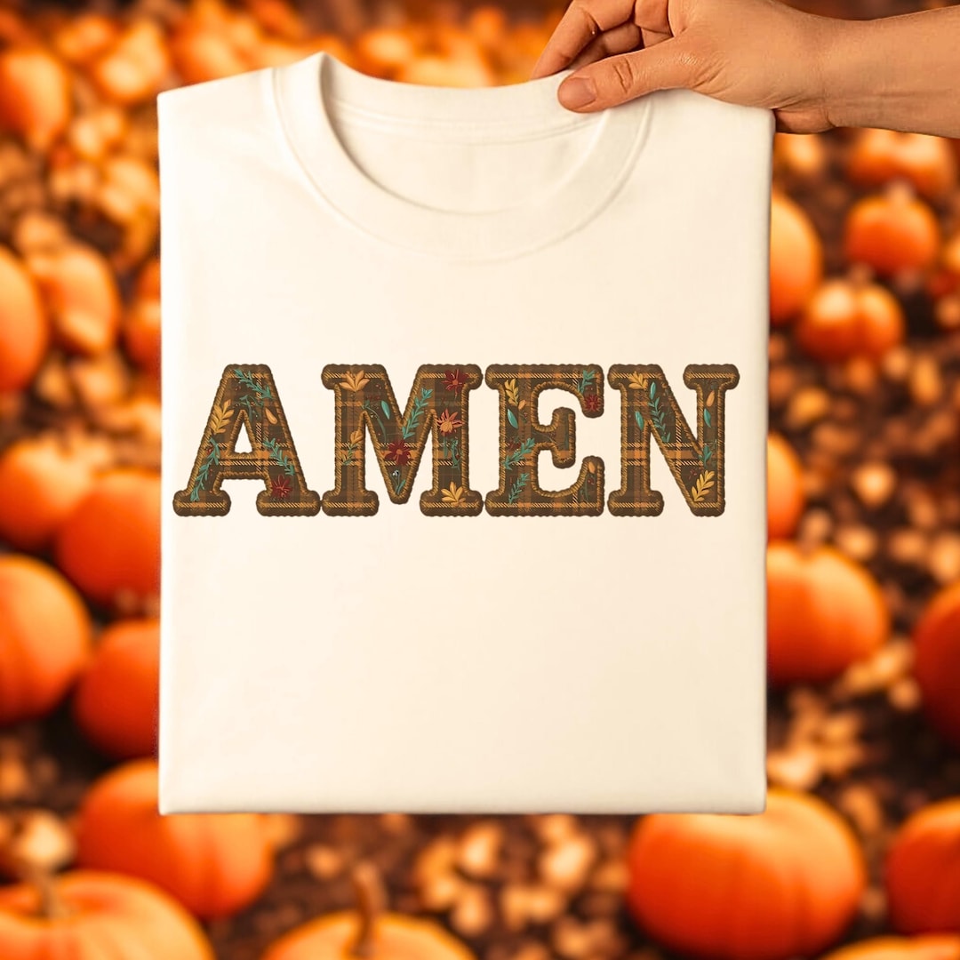 Amen PNG: Retro Christian Fall Faith Clipart, Boho Floral Religious ...