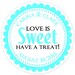 Bridal shower sticker labels