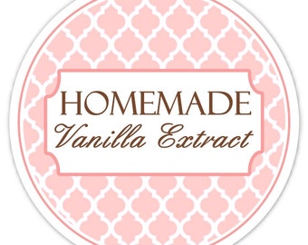 36 Custom Vanilla Labels or Canning Labels, Made For You Stickers, Personalized Labels, From The Kitchen Stickers