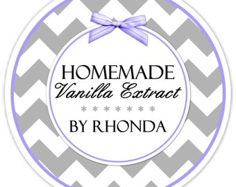 Custom Vanilla Labels or Canning Labels, Made For You Stickers, Personalized Labels, From The Kitchen Stickers