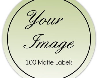 100 MATTE Custom Logo Stickers or Business Labels - 2 INCH round Logo Labels, Business Stickers