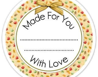 Kitchen or Canning Labels, Made For You Stickers - Personalized Labels, From the Kitchen