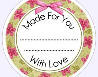 Custom Kitchen or Canning Labels, Made For You Stickers, Personalized Labels, From The Kitchen Stickers