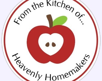 36 Custom Stickers, From the Kitchen Labels, Canning Labels, Personalized Made for You Stickers