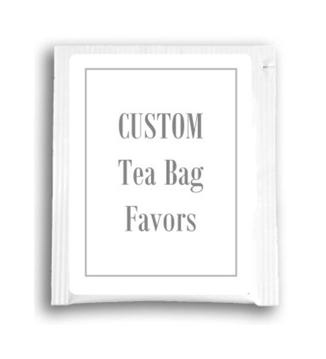 25 Custom Tea Bag Favors Customized Tea Favors for Wedding Etsy