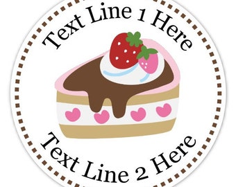 2.5 Inch Round Custom Baking Logo Labels, Kitchen Logo Stickers, Personalized for your Business