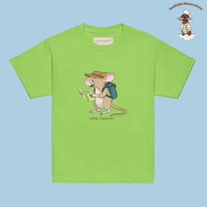 Youth Classic Tee - Little Explorer Mouse Traveler