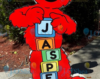 3D Elmo/Sesame Character Foam Cut out (1ft - 3ft long)
