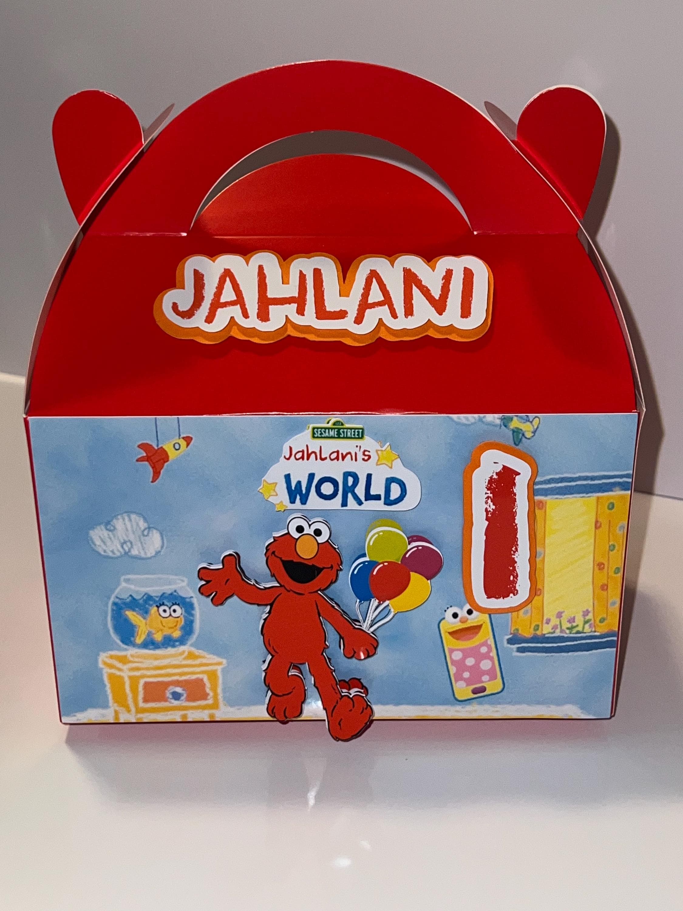 Custom Elmo 3D Party Box - Etsy