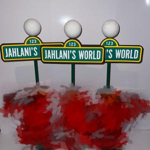 3D personalized/Custom Sesame Street Centerpiece