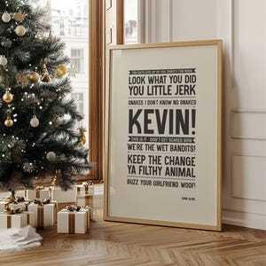 Home Alone | Framed Poster | Quotes wall art