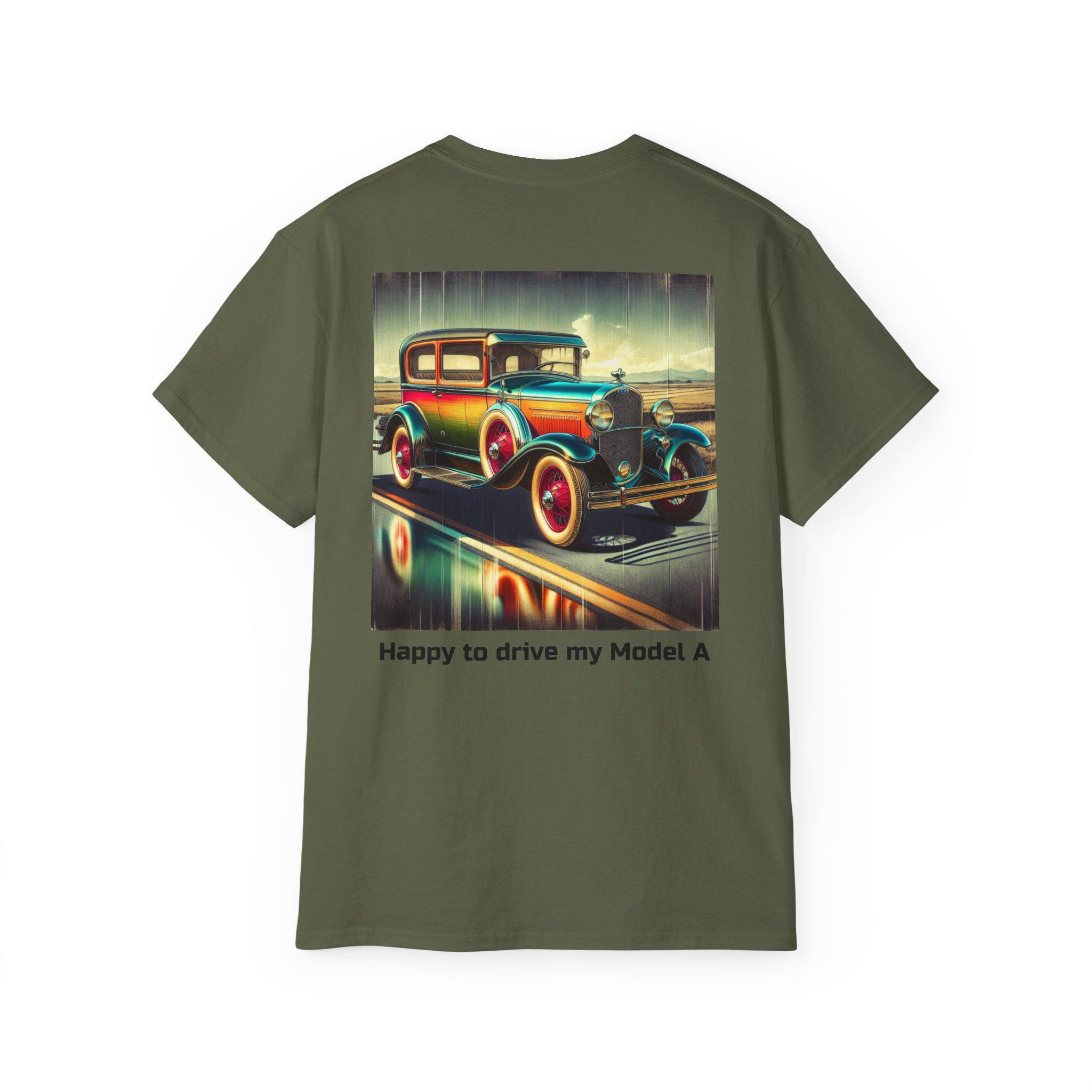 Classic Car Ford Model A Unisex Tee, Vintage Vehicle T-Shirt, Car Enthusiast Gift, Retro Auto Shirt, Automobile Lover Top, Retirement Gift
