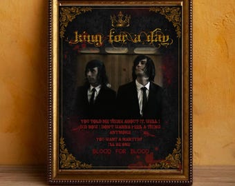 King For A Day-Poster Schlafen mit Sirenen Vic Fuentes