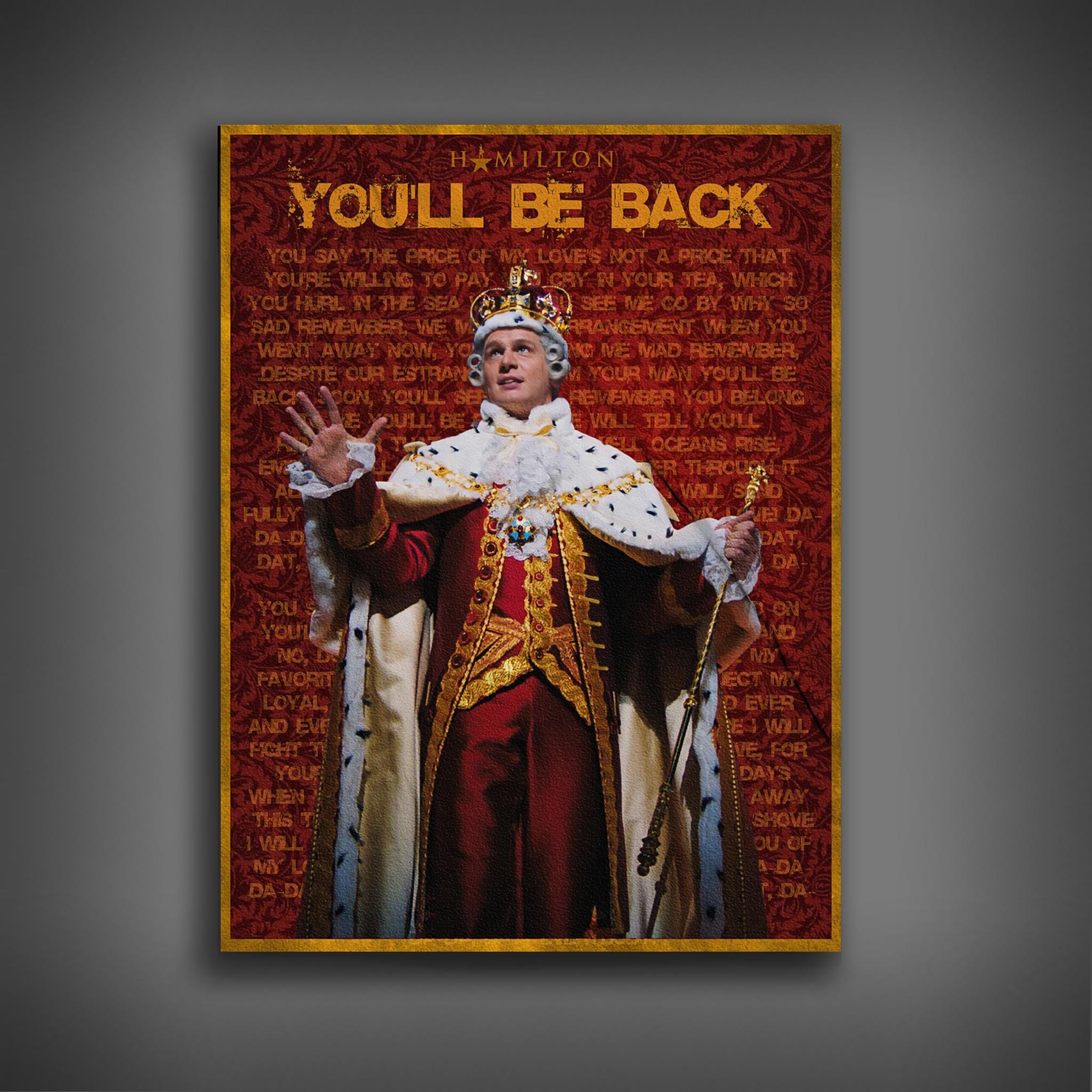 You'll Be Back Poster-hamilton - Etsy UK