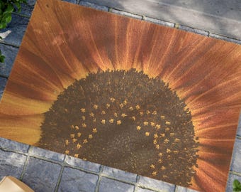 Coir Coconut Fiber  Doormat | Sunflower