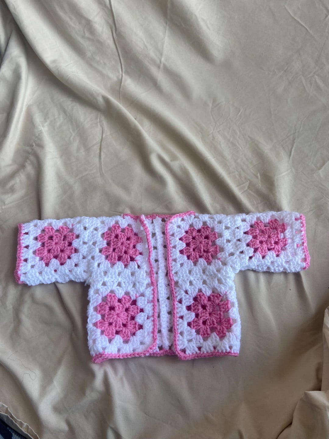 Baby Blue Crochet Cardigan (XS-S) 