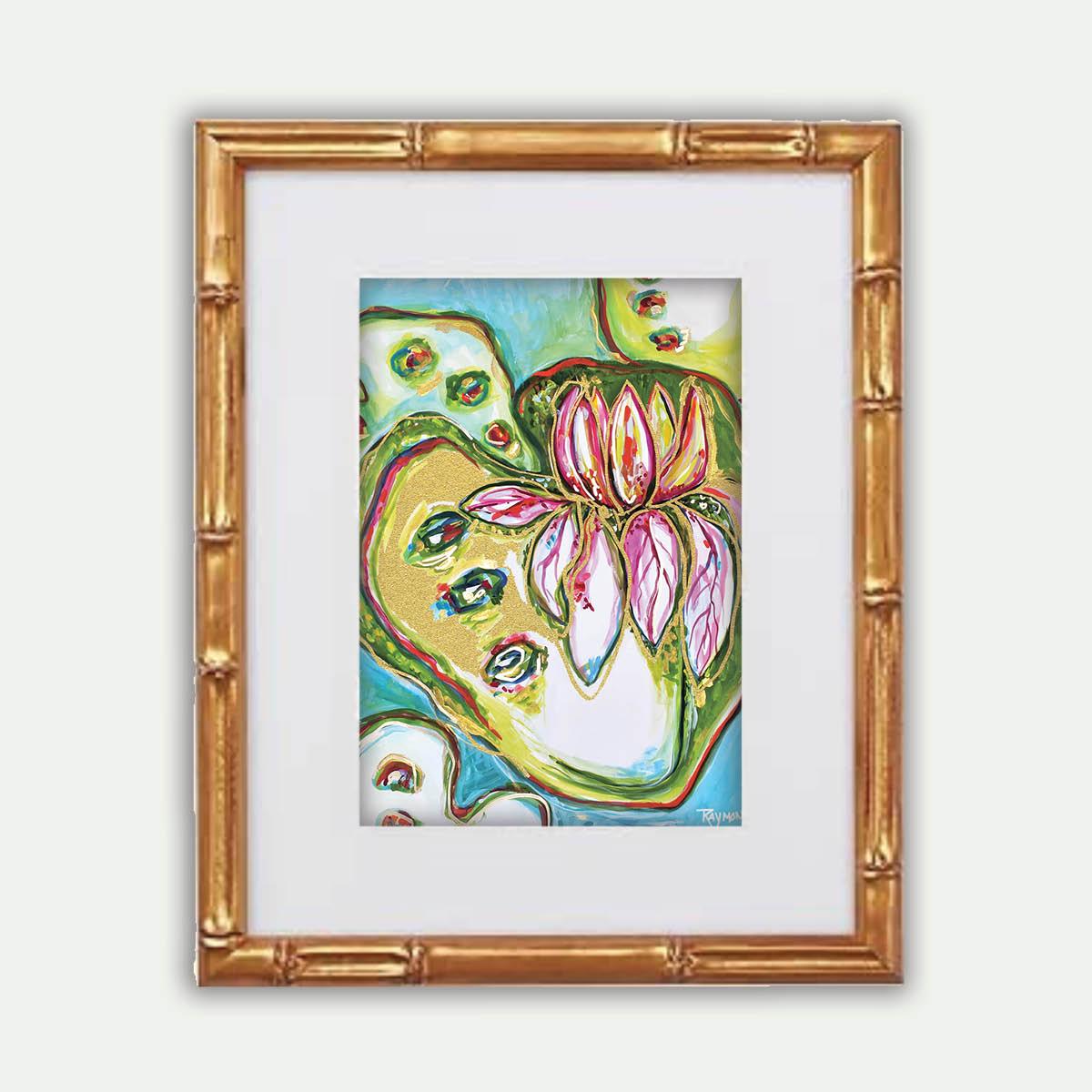 Water Lilies Fuso Garden - Framed Signature Art Print