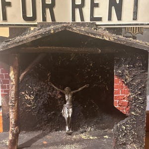 Vintage Nativity “For Rent”