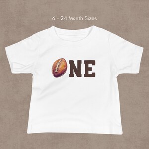 First Birthday Football Tee: &quot;First Down&quot; Party Shirt