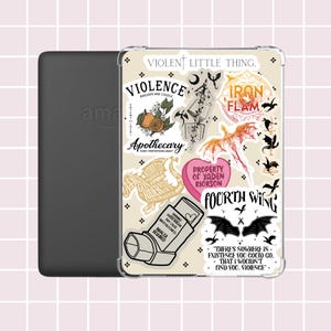 Fourth Wing Inspired Kindle Insert,Onyx storm, Fantasy Book lover, 2 Kindle Paperwhite Inserts, book accessories, Smut & dragons, Romantasy,