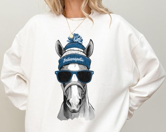 Indianapolis Football Crewneck Sweatshirt, Vintage Sports Fan Apparel, Trendy Game Day Gift, Unisex Indianapolis, Indianapolis Football