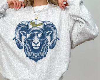 Los Angeles Football Crewneck Sweatshirt, Vintage Fan Gift, Game Day Apparel, Trendy Sports Fan Top, LA Football Sweatshirt