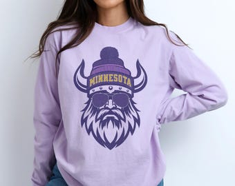 Minnesota Football Long Sleeve Shirt, Trendy Minnesota Football Fan Comfort Colors Shirt, Minnesota Game Day Shirt, Trendy MN Sweatshirt
