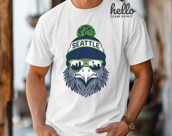 Seattle Football Adult Shirt, Football Onesie, Toddler, Youth Shirts, Kids Seattle Game Day T-Shirt, Family Football Matching Tshirts