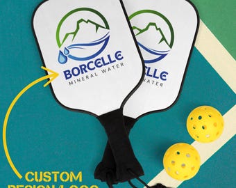 Custom Pickleball Paddle Set, Business gift, Personalized Pickleball Set with Carry Case, Coworker gift, Company Gift, Boss Gift