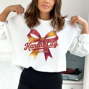 Kansas City Football Vintage Sweatshirt, Kansas City Football Crewneck, Football Sweatshirt, Kansas City Fan Gifts