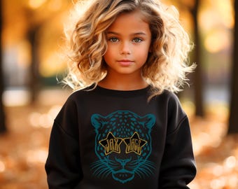 Jaguars Football Fan Kids Sweatshirt, Gift for Jaguars  Fan, Gifts for Fan, Jaguars Football Shirt, Jacksonville Sweatshirt