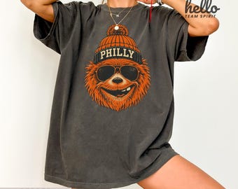 Philadelphia Hockey Mascot Comfort Colors Shirt, Philly Youth Sweatshirt Crewneck, Philly Longsleeve, Philly Kids Fan Gift HTS234