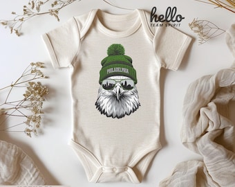 Cute Philadelphia Onesie, Football Toddler Eagle Shirt, Kid Game Day T-Shirt, Funny Philadelphia Tee, Infant Eagle Bodysuit, Baby Apparel