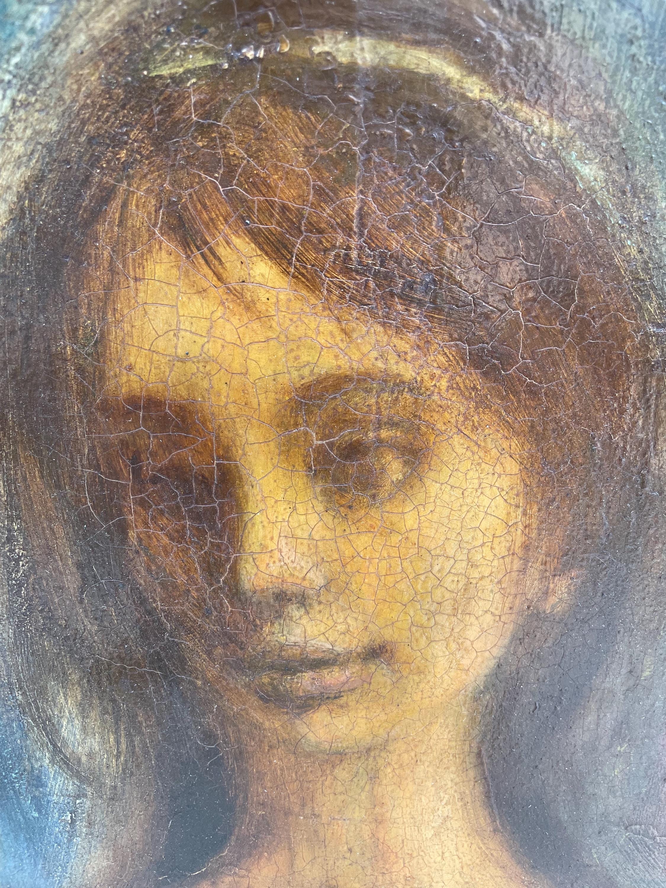 Gunilla Big Eyed Girl Impasto Board Oil Painting Keane Era - Etsy
