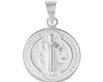 Collana in argento di San Benedetto – Ciondolo a croce
