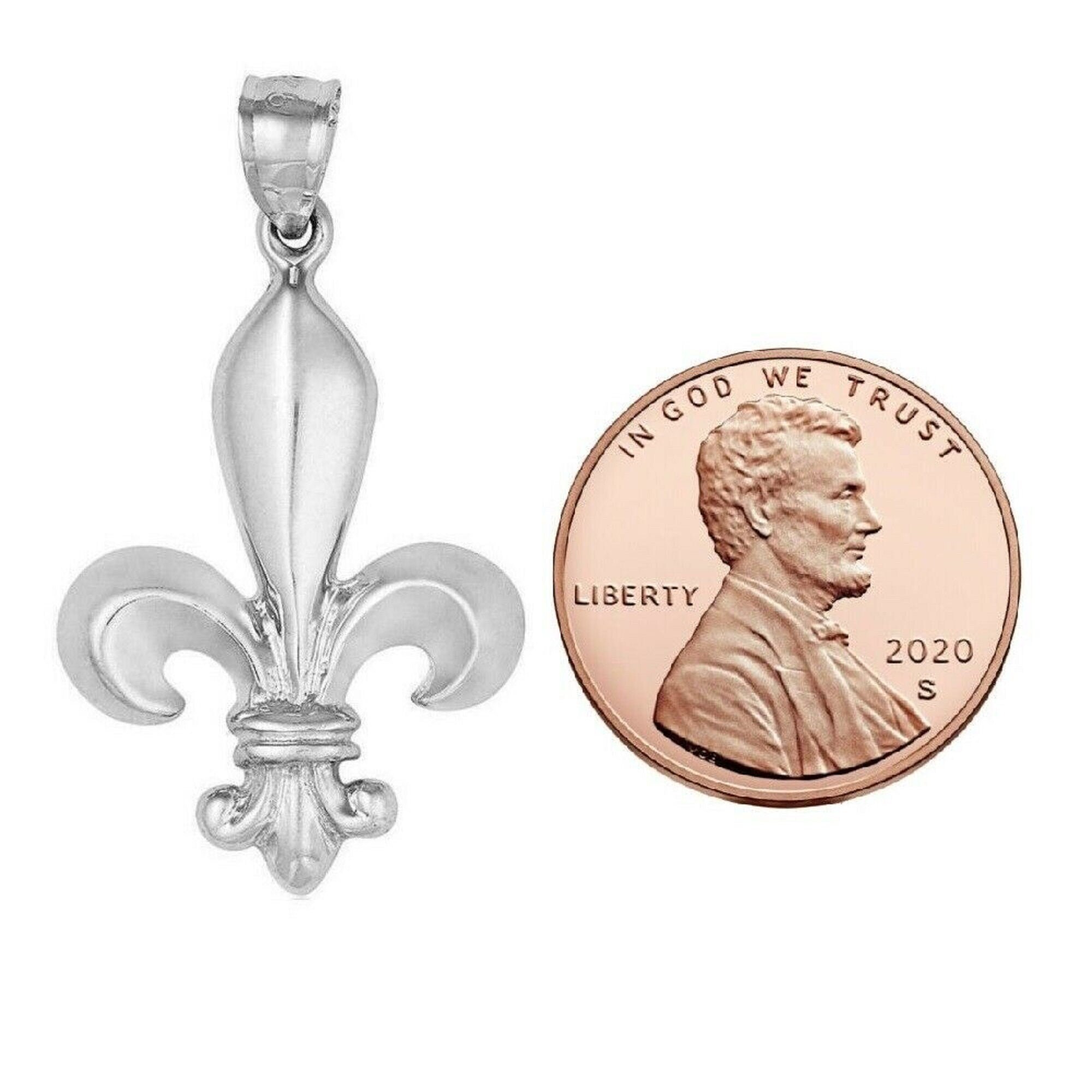 シルバー フルール・ド・リス ネックレス フルール ド リス ネックレス メンズ シルバー ユリ