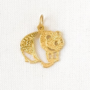 Pendentif panda en or jaune 14 carats