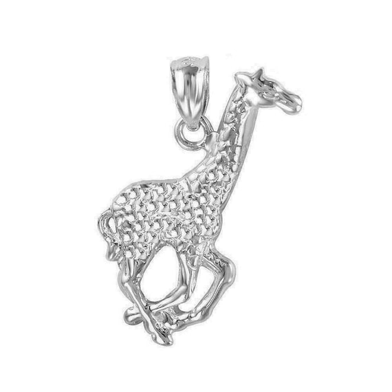 Collana in argento sterling 925 con ciondolo a forma di giraffa - Italia