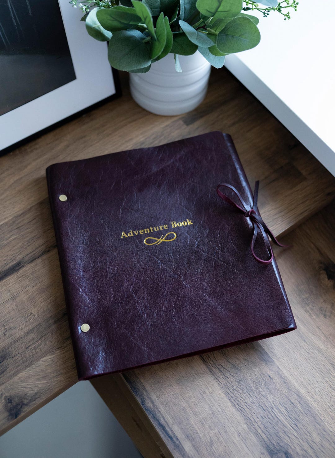 Elegant Leather Memory Album – Custom Gift With Magnetic Sheets - Etsy