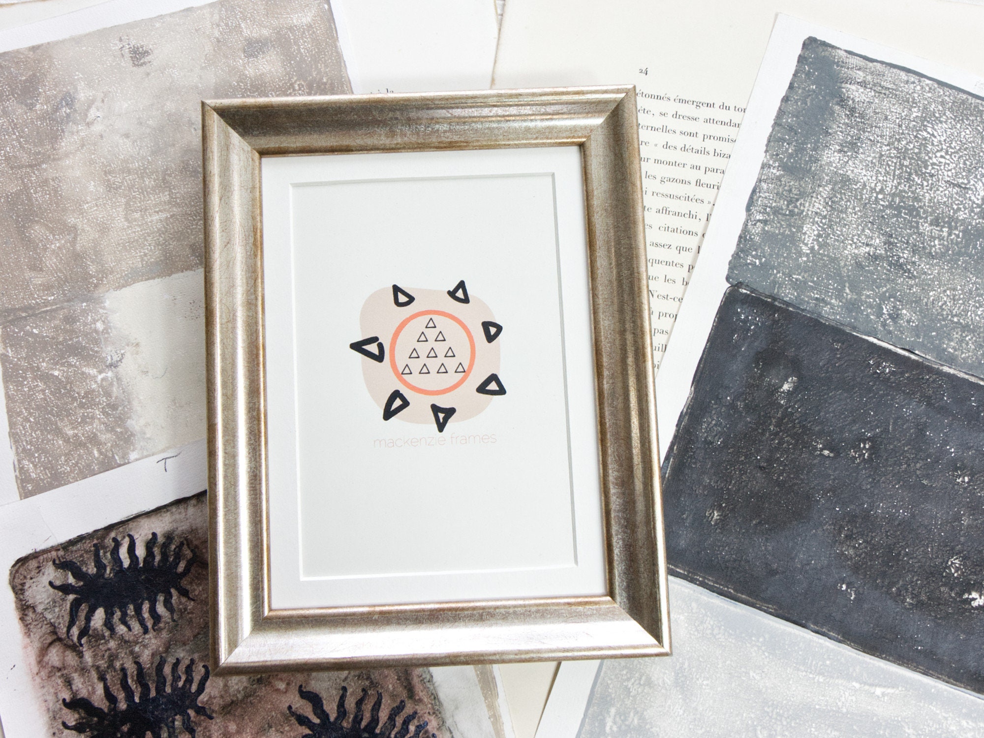 Cadre Photo Argenté de 6x8 Pouces en Finition Argent Lisse Luxe Largeur Moyenne/Mariage Cadeau Demoi