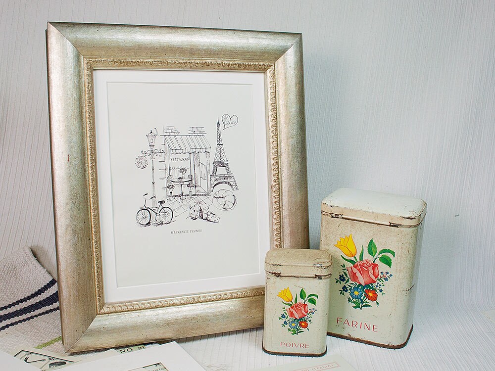 8x10 Pouces Old Silver Chunky Style Photo Frame/Silver Wedding Anniversary/Bridesmaids Gift/Office D