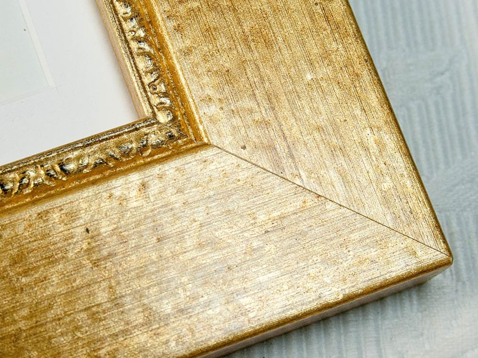 8x8 inch Gold Photo Frame with soft semimat waxed Etsy