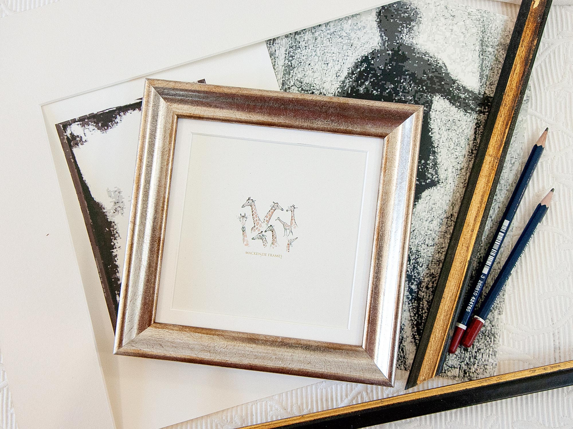 6x6 Pouces Carré Lisse Moyen Argent Photo Cadre Deluxe Qualité Pour Mariage/Instagram Famille Bureau